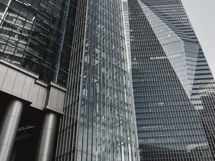 Glass office towers — commercial parking management for office buildings